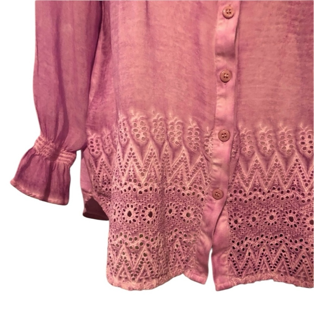 Soft Surroundings Blythe Washed Tunic Shirt - Picture 4 of 8